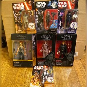 New Star Wars Bundle Pack Action Figure Toy Lot Including Black Series.